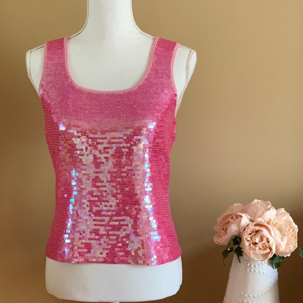 Acrobat Pink Sequin Top